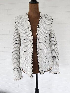 Womens Nic+Zoe Textured Open Front Jacket size XS